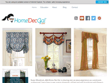 Tablet Screenshot of homedecgal.com